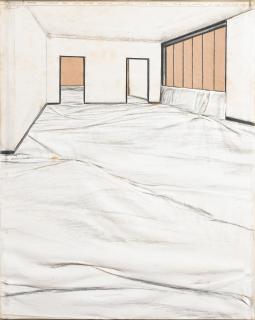 Christo - Wrapped Floor, Project For Haus Lange Museum, Krefeld