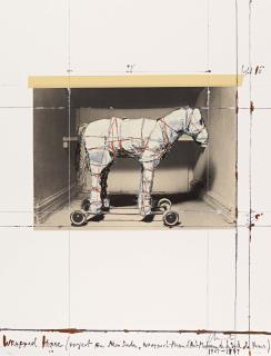 Christo - Wrapped Horse, Project for Neo-Dada, Wrapped.
