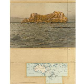 Christo - Wrapped Island (Project For The South Pacific Ocean Near Australian Coast)