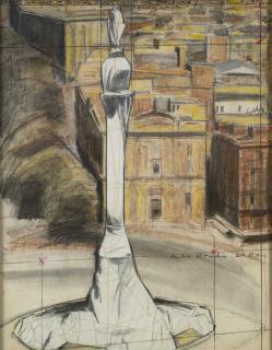 Christo - Wrapped Monument To Cristobol Colon (Project For Barcelona)
