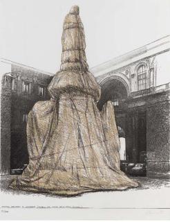 Christo - Wrapped Monument to Leonardo (Schellmann & Benecke 41)
