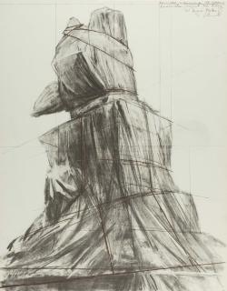 Christo - Wrapped Monument to Vittorio Emanuele, Project for Piazza del