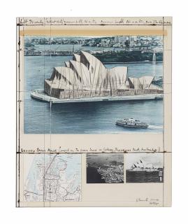 Christo - Wrapped opera house, project for Sydney