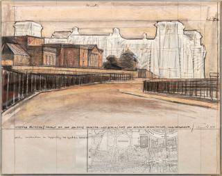 Christo - Wrapped Reichstag (Project for Berlin), 1977