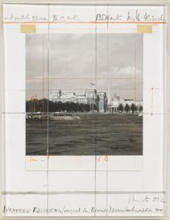 Christo - Wrapped Reichstag (Project for Berlin). 1992.