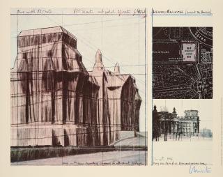 Christo - Wrapped Reichstag, Project for Berlin.