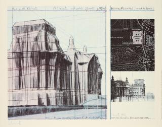 Christo - Wrapped Reichstag (Project for Berlin).