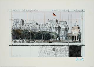 Christo - Wrapped Reichstag, Project for Berlin.