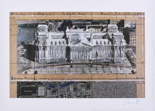 Christo - Wrapped Reichstag, Project for Berlin.