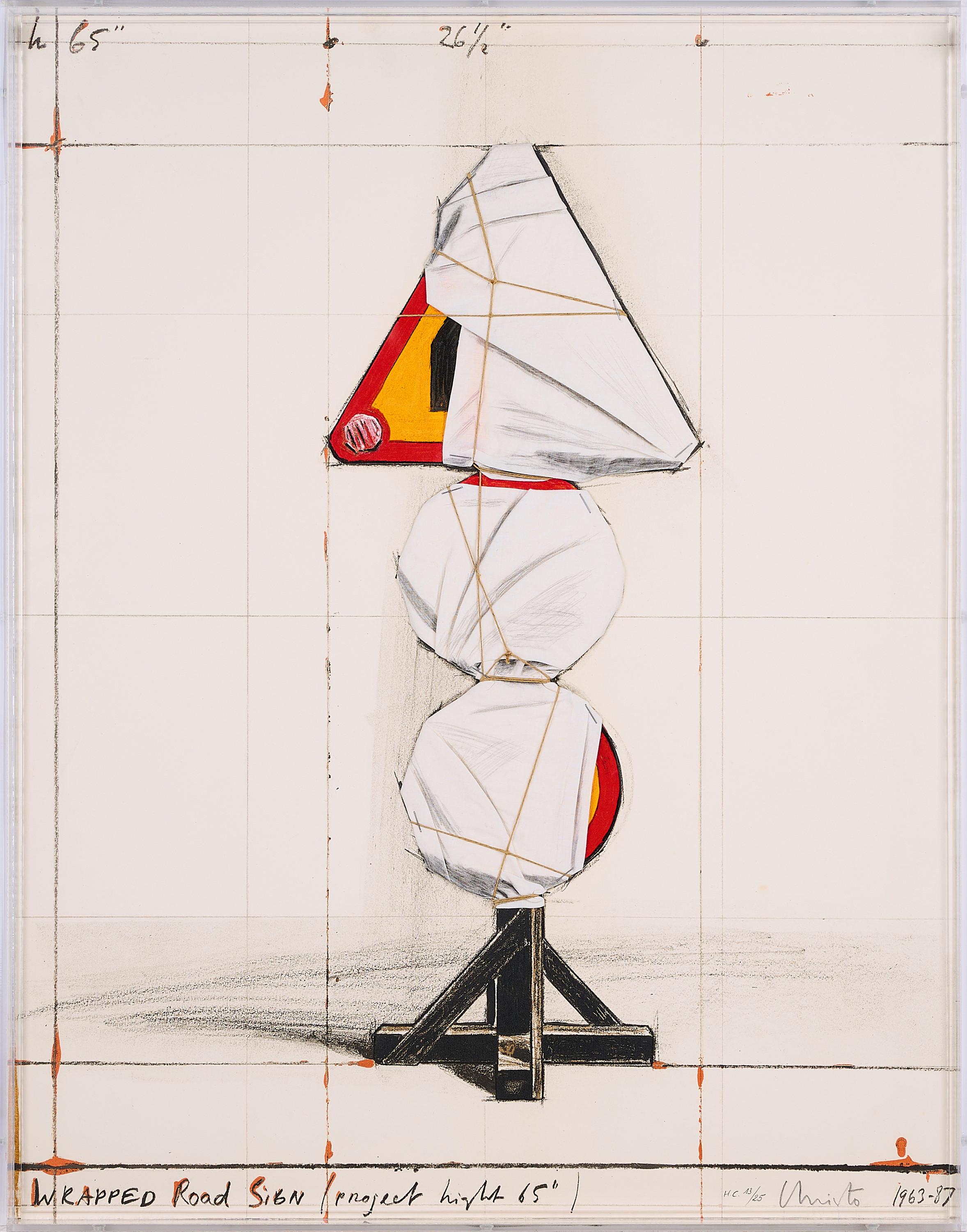 Christo - Wrapped Road Sign, Project.