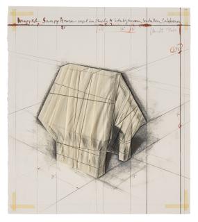 Christo - Wrapped Snoopy House, Project for Charles M. Schulz Museum