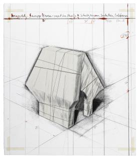 Christo - Wrapped Snoopy House, Project for Charles M. Schulz Museum