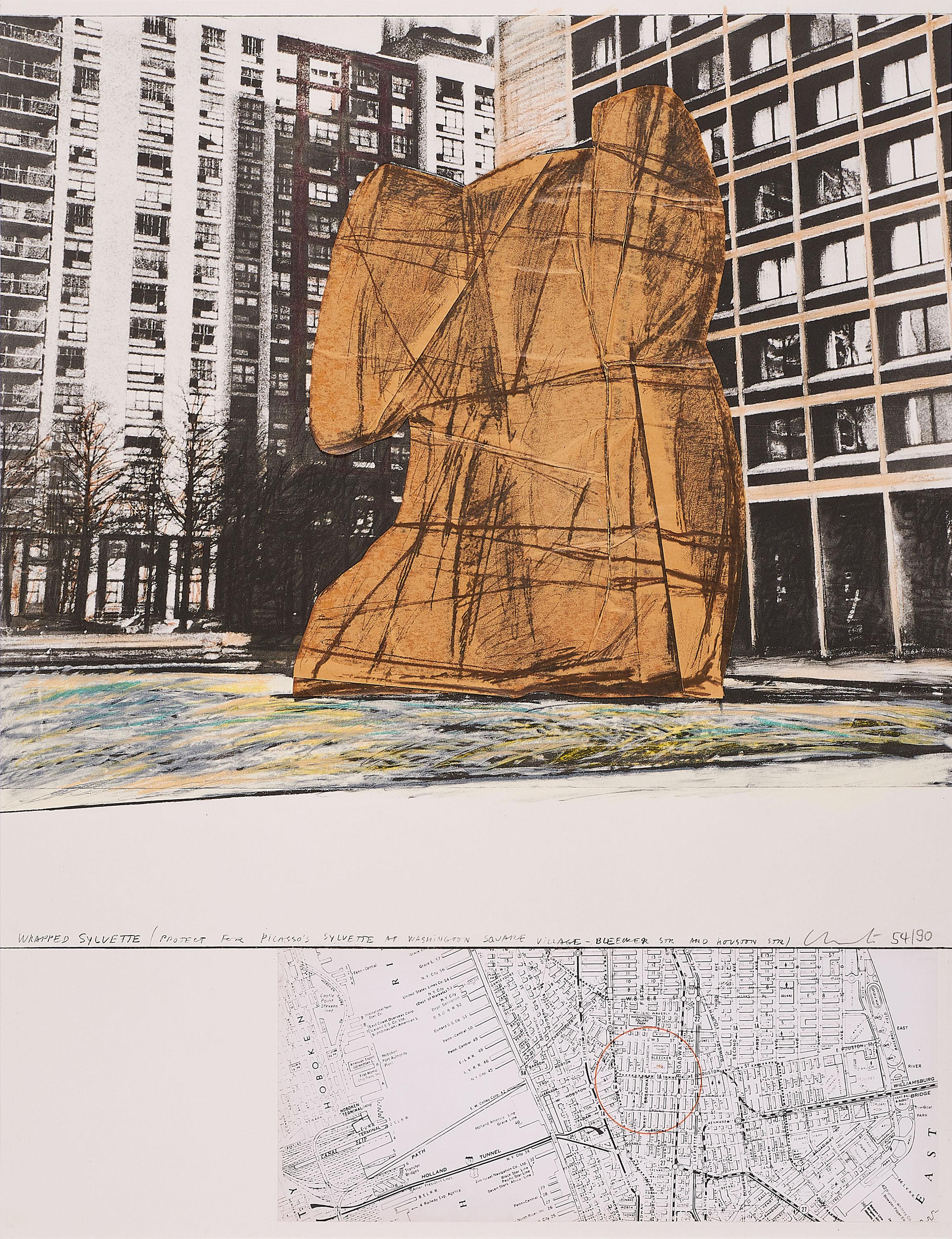 Christo - Wrapped Sylvette (Aus: Hommage à Picasso).