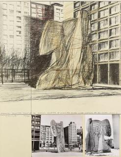 Christo - Wrapped Sylvette, Project for Washington Square Village, New York