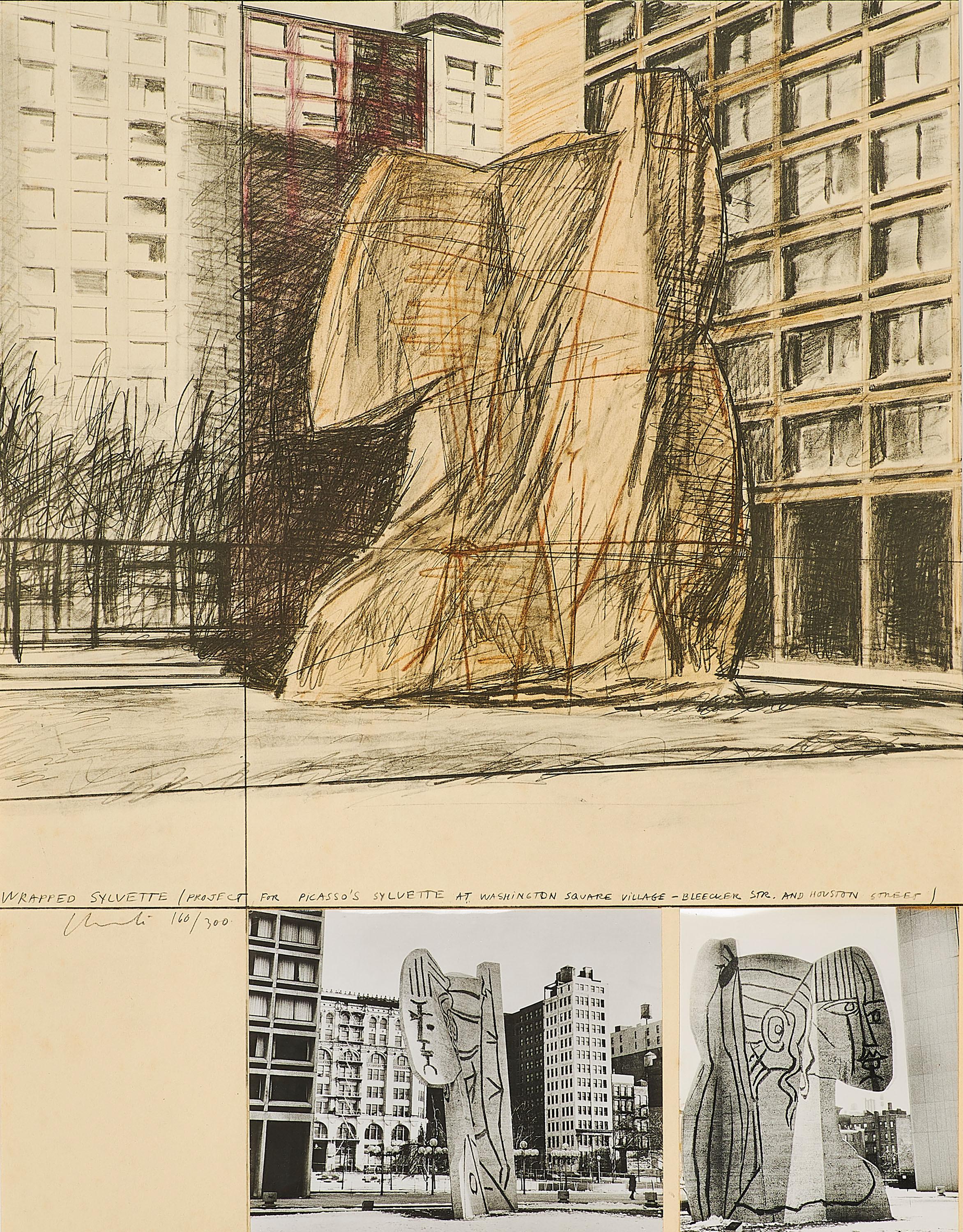 Christo - Wrapped Sylvette, Project for Washington Square Village, New York.