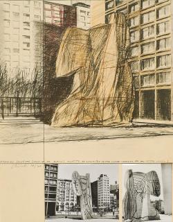 Christo - Wrapped Sylvette, Project for Washington Square Village, New York.