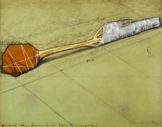 Christo - Wrapped tree, project.