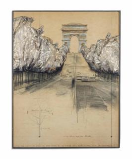 Christo - Wrapped Trees (Project For Avenue Des Champs Elysées And Rond Point Des Champs Elysées In Paris - Around 380 Wrapped Trees)