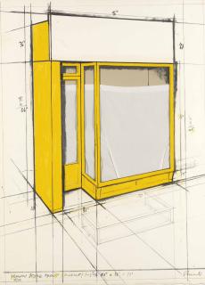 Christo - Yellow Store Front, Project