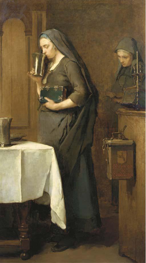 Christoffel Bisschop - A moment of piety, Hindelopen