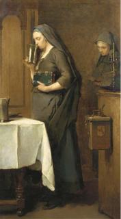 Christoffel Bisschop - A moment of piety, Hindelopen