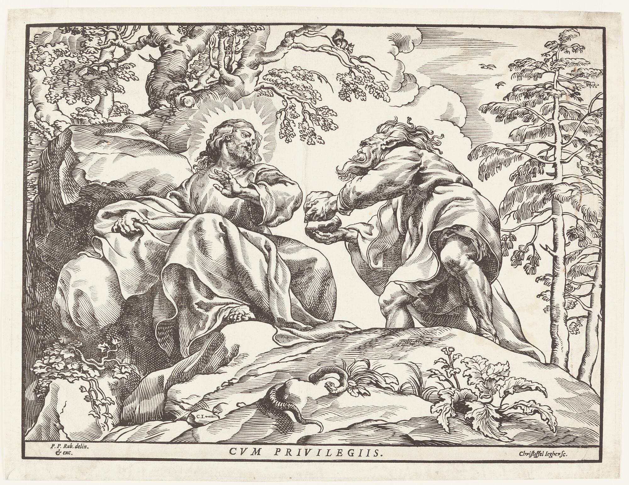 Christoffel Jegher - Die Versuchung Christi durch den Teufel