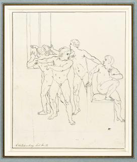 Christoffer Wilhelm Eckersberg - Aufgeschreckte Aktmodelle