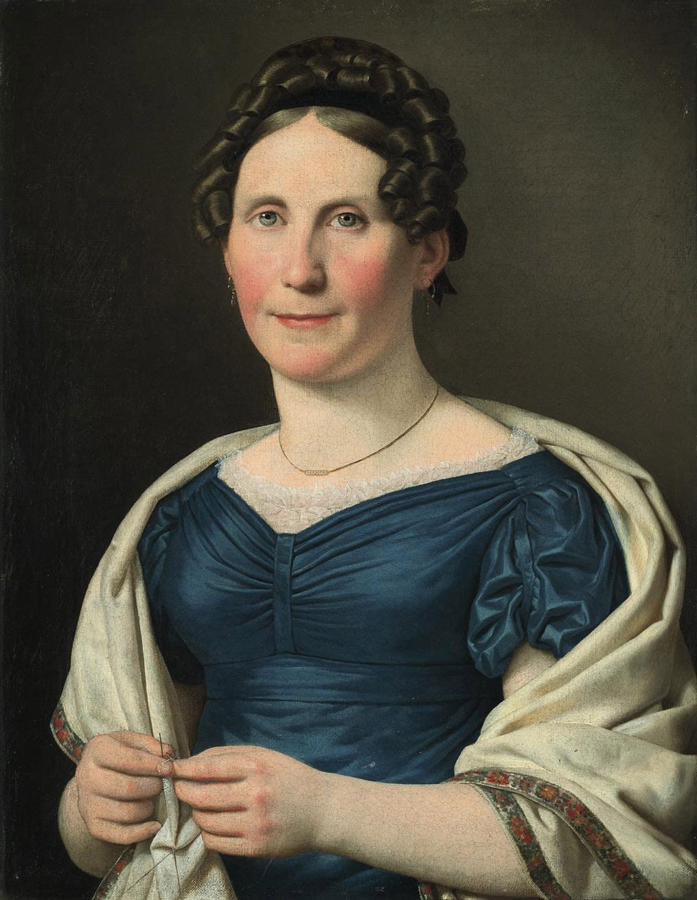 Christoffer Wilhelm Eckersberg - Portrait of Mrs Wad