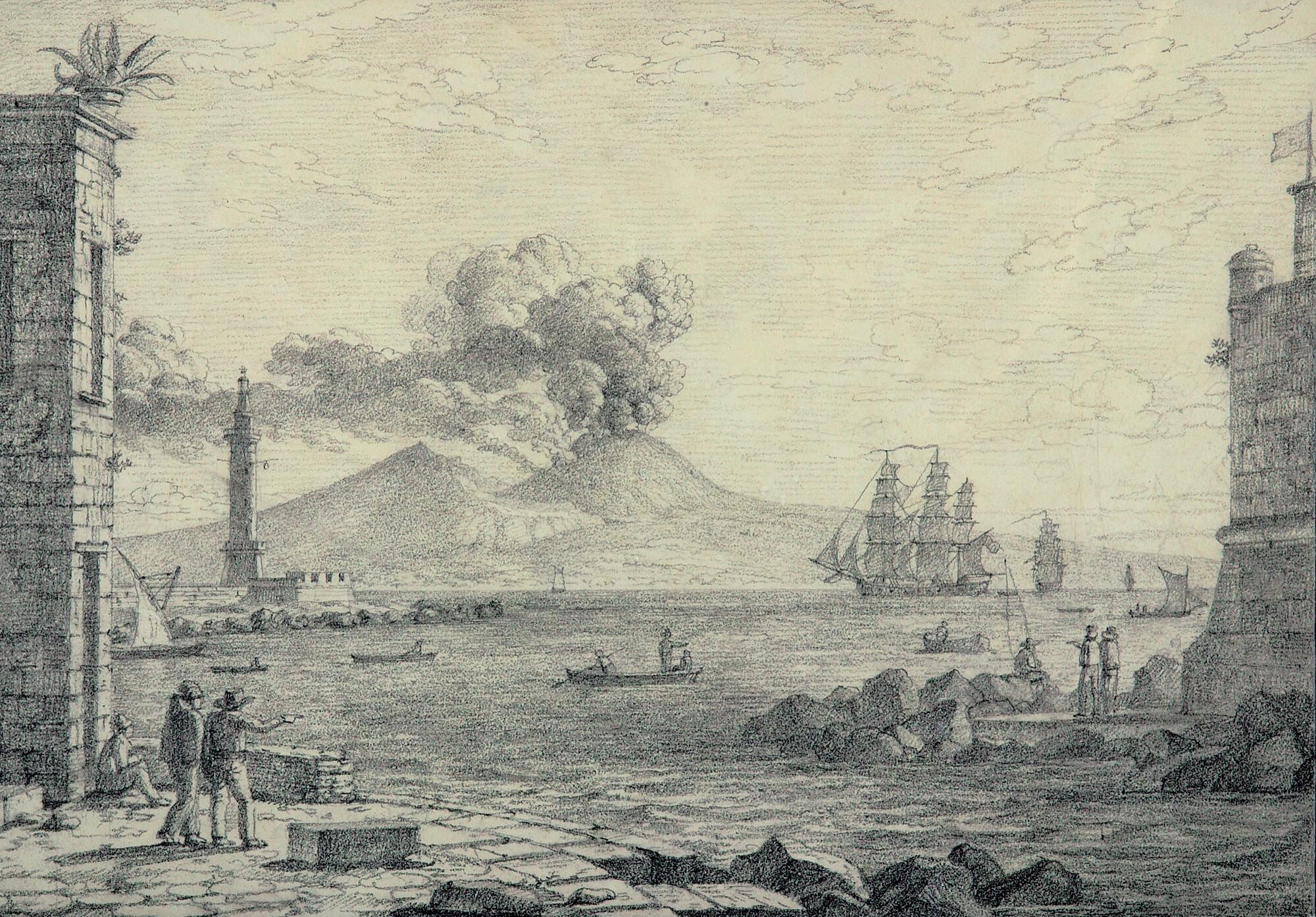 Christoph Heinrich Kniep - Ansicht des Hafens von Neapel.