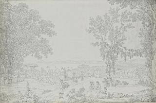 Christoph Heinrich Kniep - Vue De La Baie De Pozzuoli, Personnages Au Premier Plan