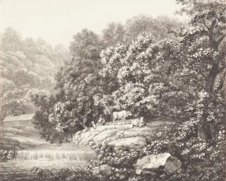 Christoph Nathe - Kleiner Wasserfall mit einem Hirten