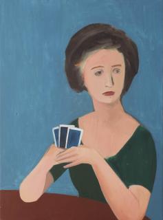 Christoph Ruckhäberle - Die Kartenspielerin