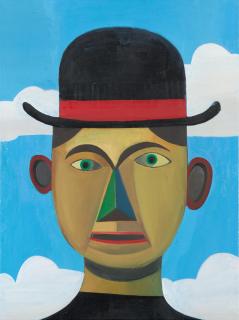 Christoph Ruckhäberle - Ohne Titel (Mann mit Hut)