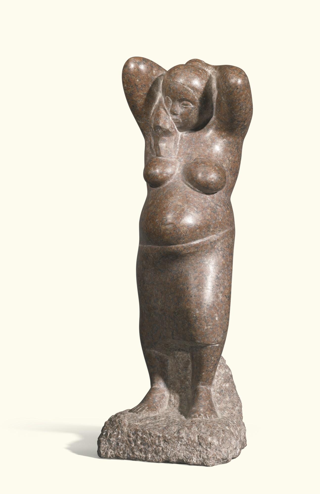 Christoph Voll - Sich Frisierende Schwangere (Pregnant Woman Dressing Her Hair)