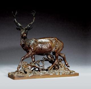 Christophe Fratin - Grand Cerf dix-cors marchant