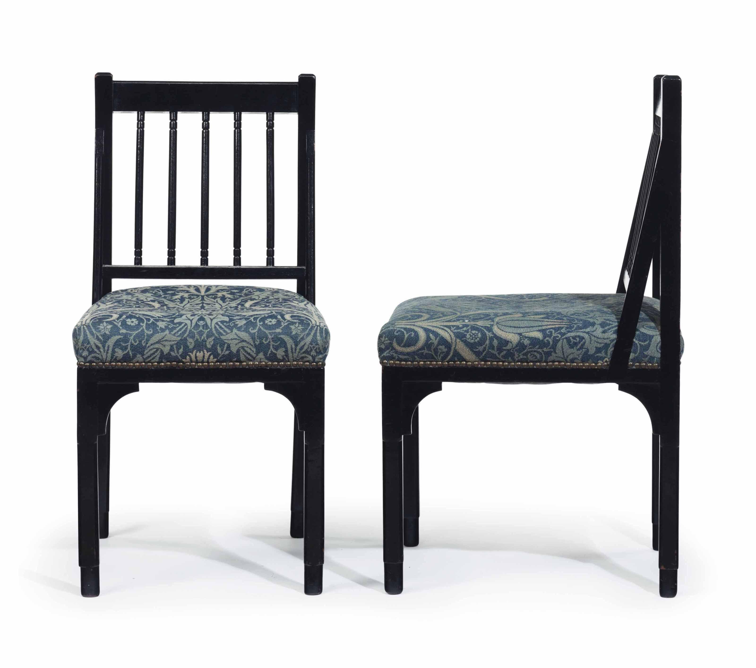 Christopher Dresser - A PAIR OF LATE VICTORIAN AESTHETIC MOVEMENT SIDE CHAIRS, CIRCA 1875