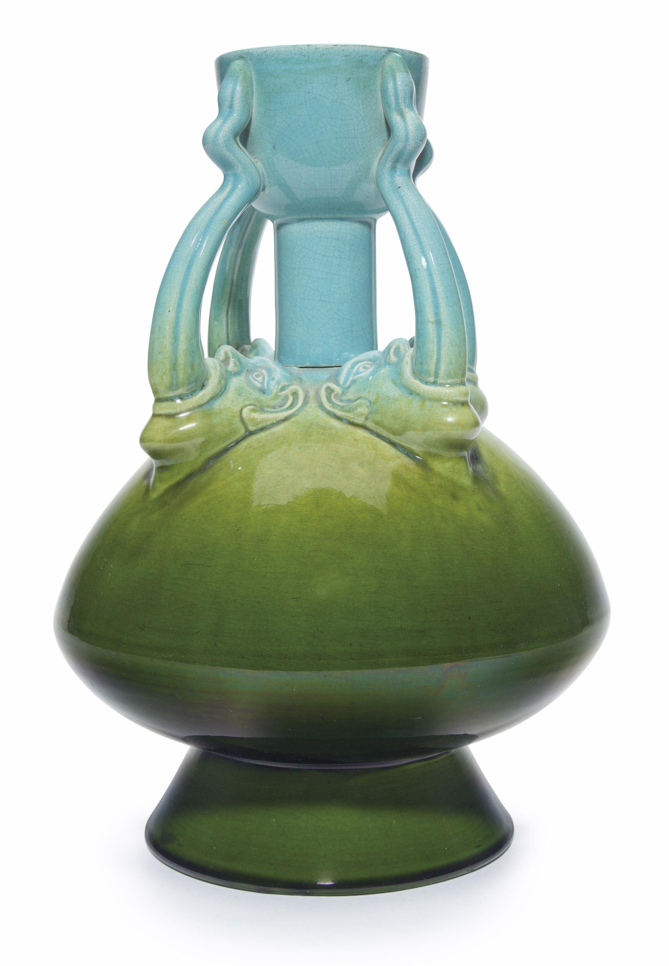 Christopher Dresser - A ‘TONGUES’ VASE, CIRCA 1893