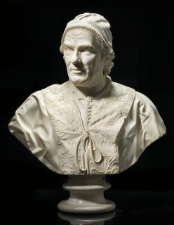 Christopher Hewetson - A White Marble Bust Of Giovanni Vincenzo Antonio Ganganelli, Pope Clement Xiv, (1705-1774, Pope From 1769)