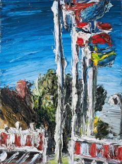 Christopher Lehmpfuhl - Skandinavische Flaggen in Rosenkranz