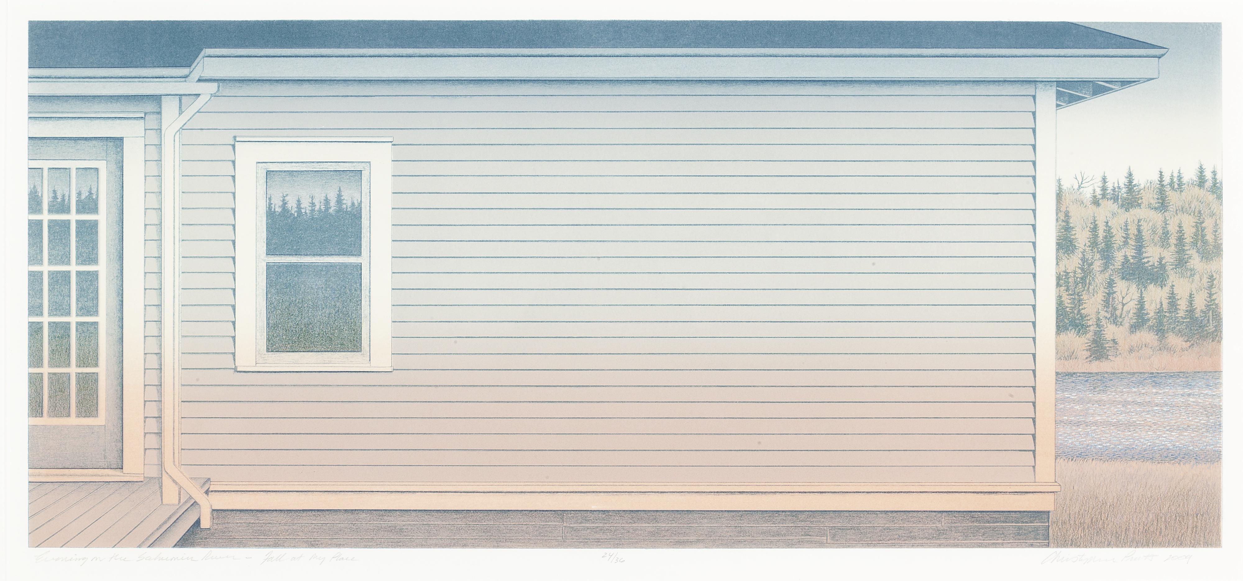 Christopher Pratt - Evening On The Salmonier River - Fall At My Place