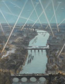 Christopher Richard Wynne Nevinson, A.R.A. - Among the London Searchlights