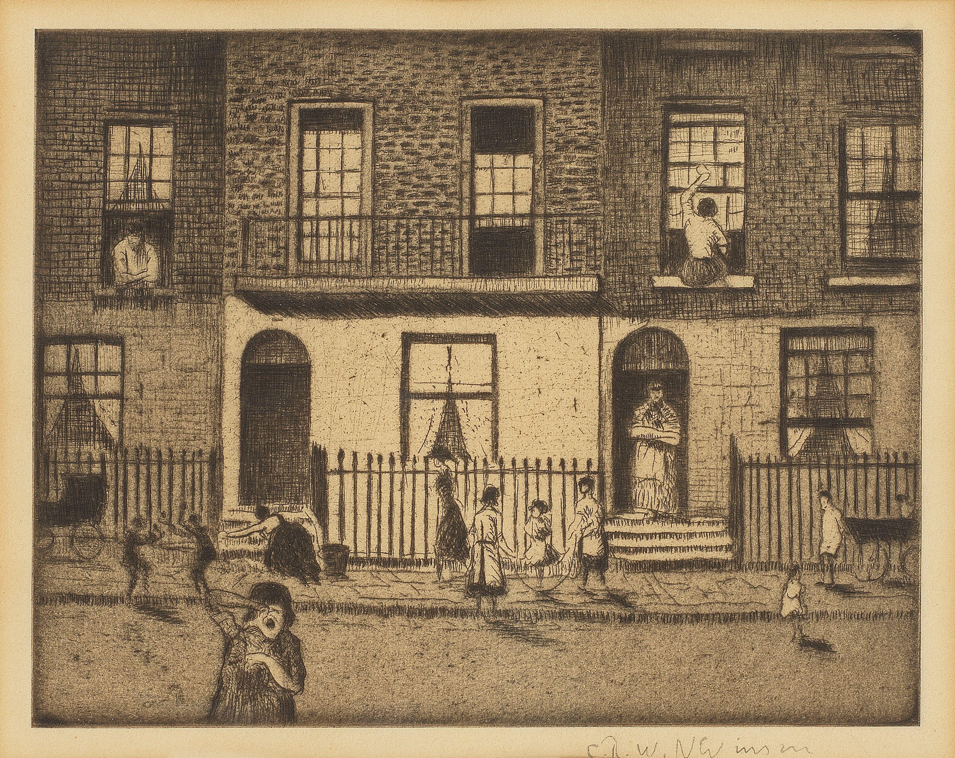 Christopher Richard Wynne Nevinson A.R.A. - Any London Street