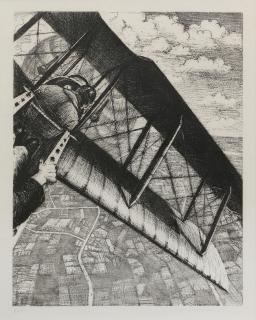 Christopher Richard Wynne Nevinson A.R.A - Banking at 4,000 Feet