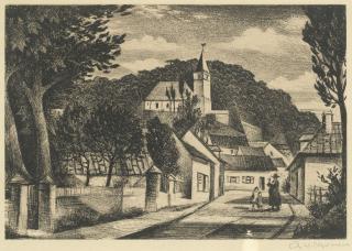 Christopher Richard Wynne Nevinson A.R.A - French Village