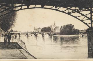 Christopher Richard Wynne Nevinson A.R.A. - La Cité, Paris