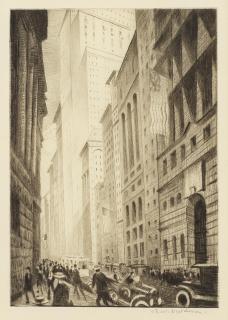 Christopher Richard Wynne Nevinson A.R.A. - Lower Broadway