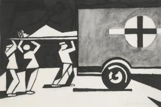 Christopher Richard Wynne Nevinson, A.R.A. - Night Arrivals