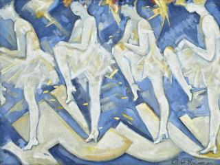 Christopher Richard Wynne Nevinson, A.R.A. - Study For \'Tiller Girls\'