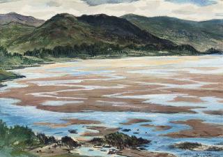 Christopher Richard Wynne Nevinson, A.R.A. - The Estuary at Barmouth, North Wales