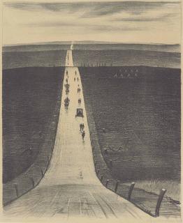 Christopher Richard Wynne Nevinson, A.R.A. - The Road from Arras to Bapaume